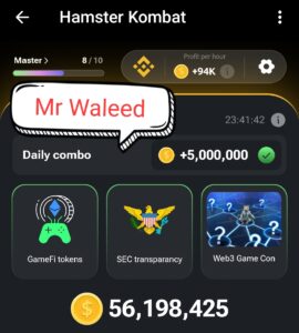 Hamster Kombat Today Combo Card