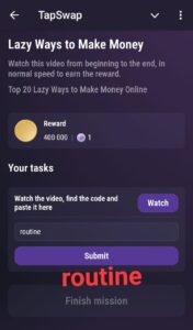 Lazy Ways To Make Money Tapswap Youtube Video Code