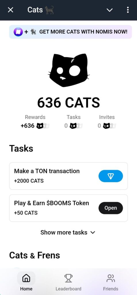 How to Work on Cats Telegram Airdrop