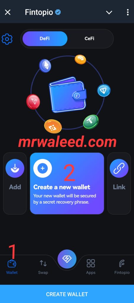 How to connect wallet with fintopio