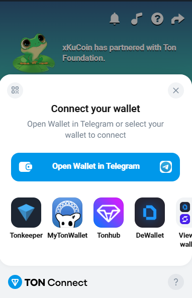 xKucoin Ton Wallet Connect