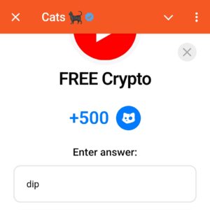 Free crypto Cats airdrop video code