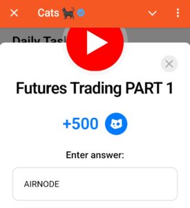 Future trading 1 cats video code
