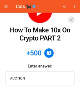 How to make 10x on Crypto Part 2 Cats airdrop code
